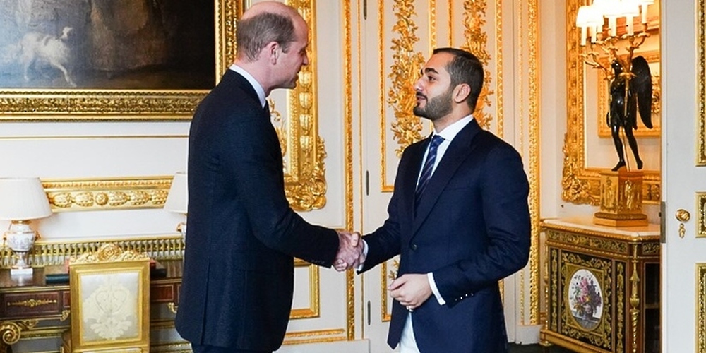 Prince William of Wales Receives HH Sayyid Theyazin