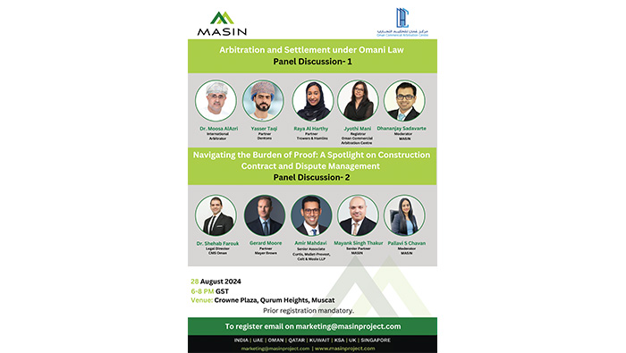 Muscat to Host Exclusive Event on Construction Arbitration and Dispute Management