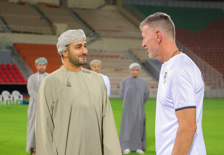 HH Sayyid Theyazin visits national football team camp