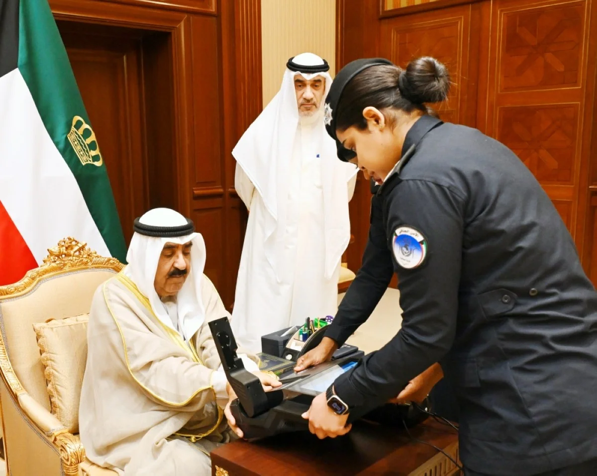 Amir registers biometric data