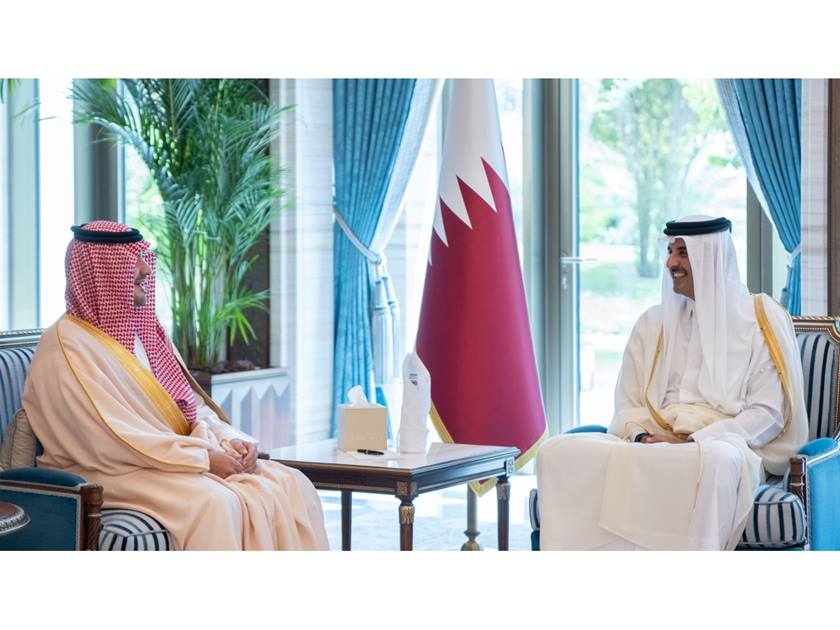 HH the Amir Meets Saudi Minister of Interior