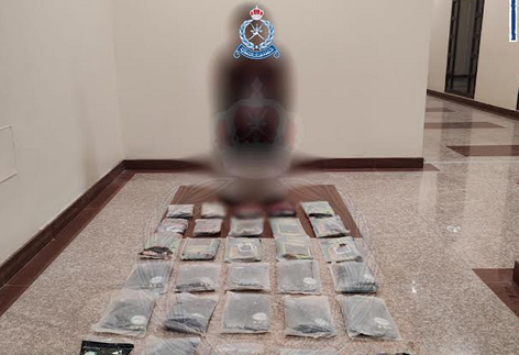 One arrested for possessing over 30 kg of hashish in Oman