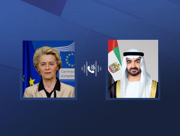UAE President discusses strategic relations with EU and regional developments in phone call with European Commission President