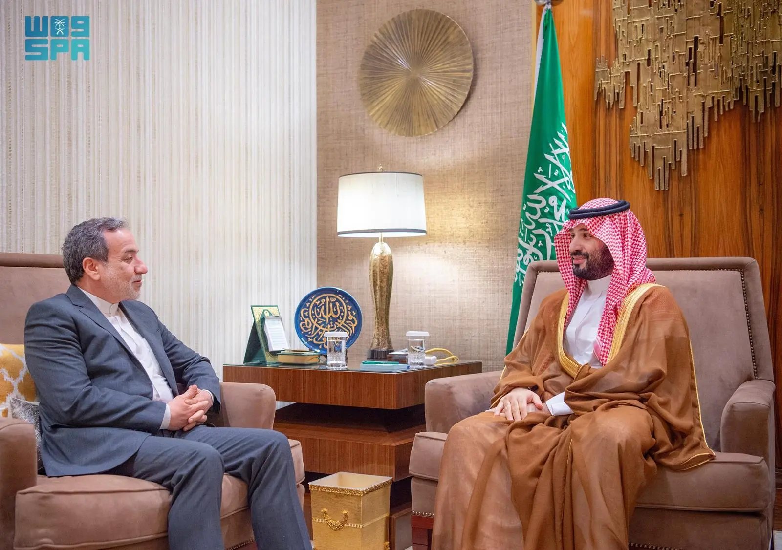 HRH the Crown Prince Meets with Iranian Foreign Minister
