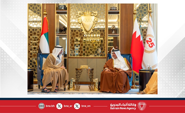 HRH the Crown Prince and Prime Minister meets with the Crown Prince of Abu Dhabi of the United Arab Emirates