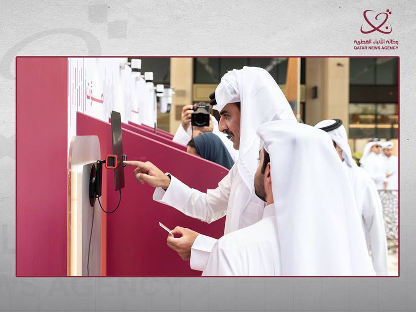 HH the Amir Casts His Vote in Constitutional Amendment Referendum