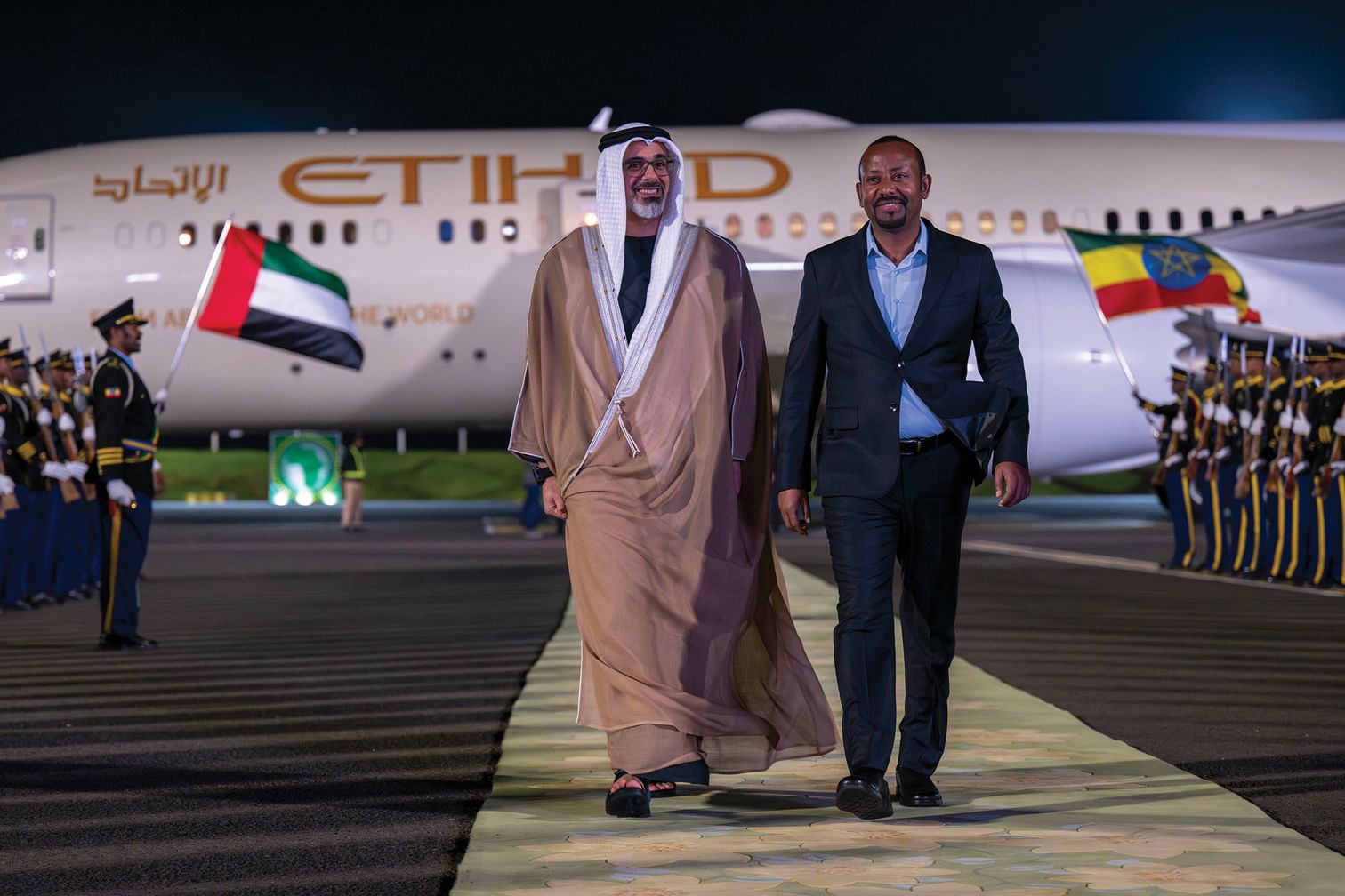 Crown Prince of Abu Dhabi arrives in Addis Ababa to attend World Without Hunger Conference on behalf of UAE President