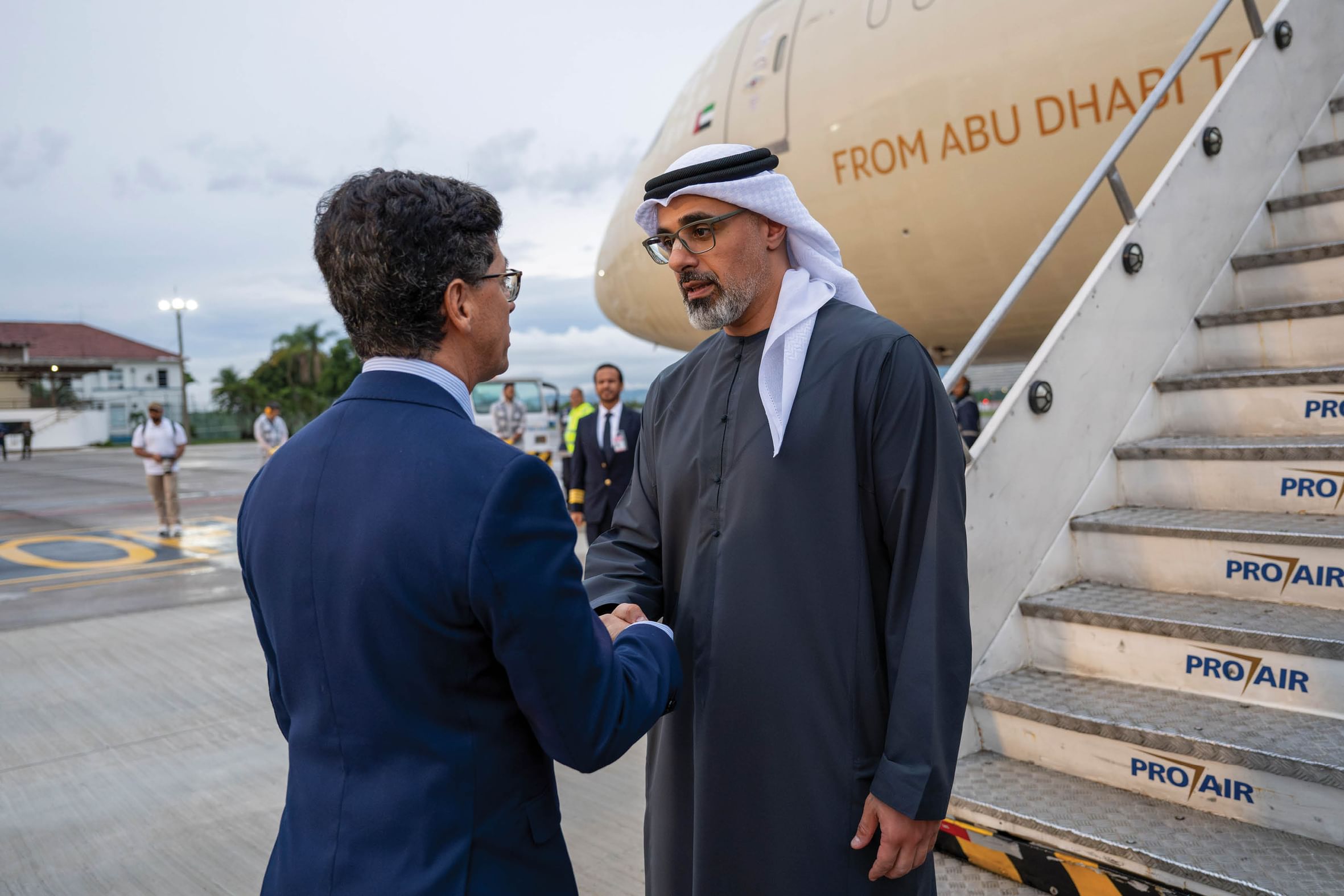 Crown Prince of Abu Dhabi arrives in Brazil to attend G20 summit on behalf of UAE President