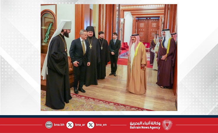 HM King receives Chairman of Church Relations at Moscow Patriarchate