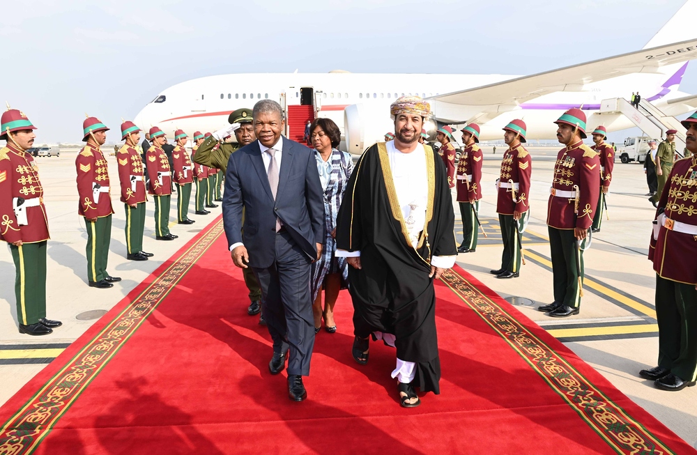 President of Angola Arrives in Oman