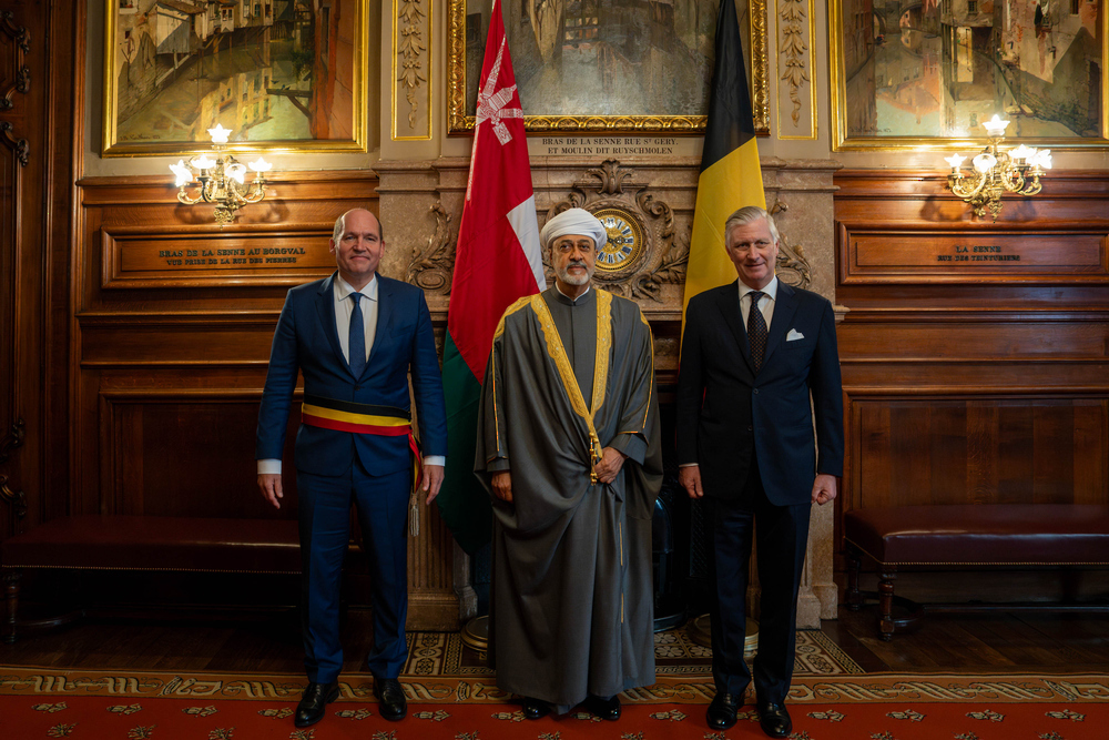 HM The Sultan Visits Brussels Town Hall