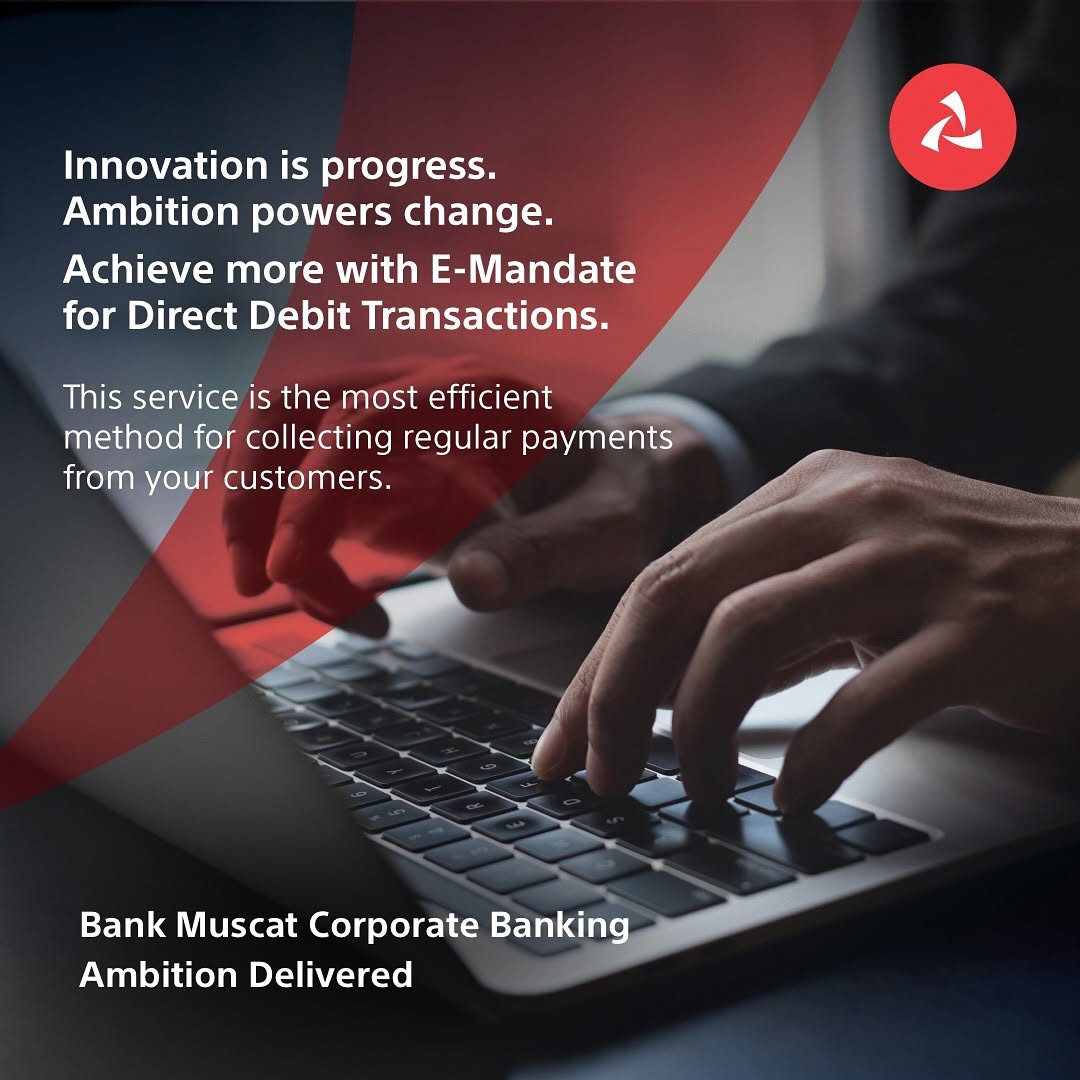 Bank Muscat Introduces E-Mandate for Direct Debit Transactions
