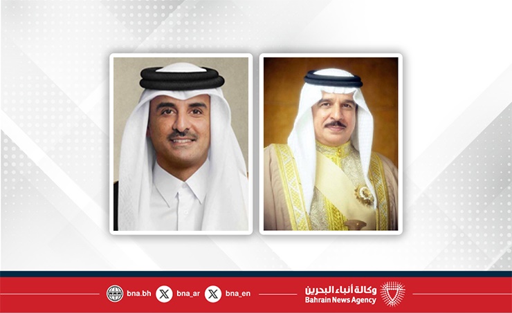 HM King congratulated by Amir of Qatar