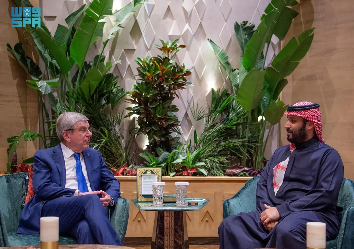 HRH the Crown Prince, IOC President Discuss Cooperation to Develop Olympic Games in Saudi Arabia, Worldwide