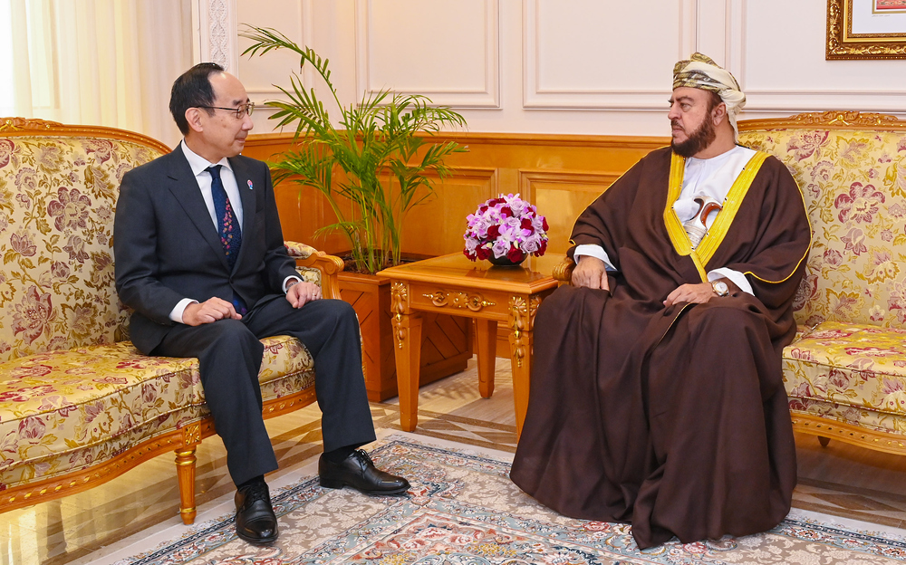 On behalf of His Majesty, Mr. Asaad bids farewell to the ambassadors of Japan, India, and Korea.