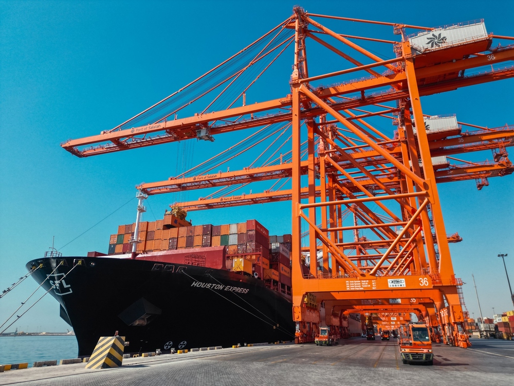 The completion of the container terminal expansion project at Salalah Port to reach a capacity of 6.5 million standard containers annually.